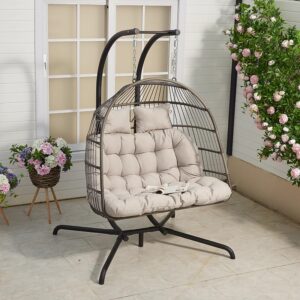 Comfortable Canopy Beach Swing Sets Metal Frame