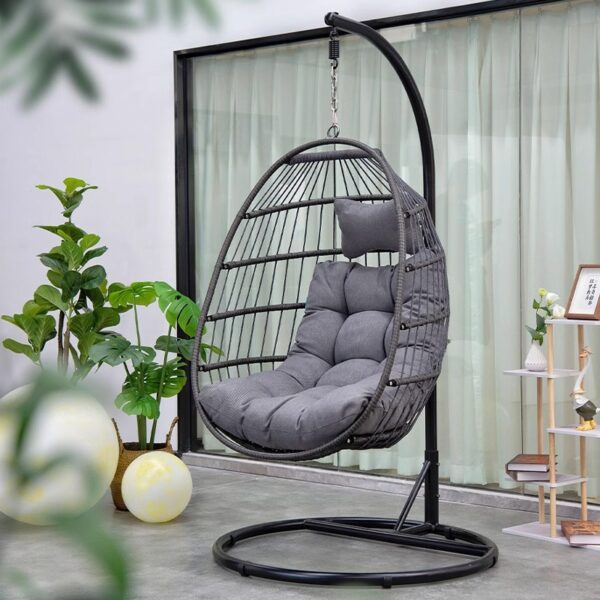 Comfortable Canopy Beach Swing Sets Metal Frame - Image 3