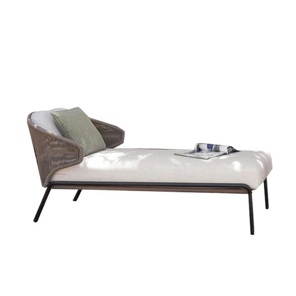 Garden Swimming Pool Wicker Sun Lounger - Image 4