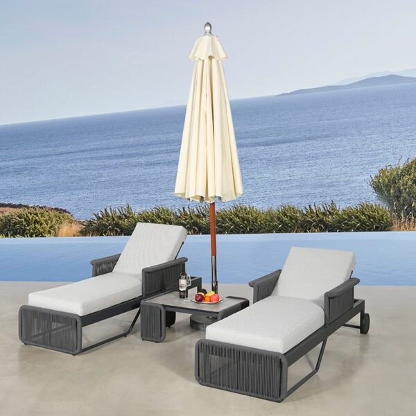 Outdoor Leisure Styles Sun Beach Bed Swimming Pool Loungers - Image 2
