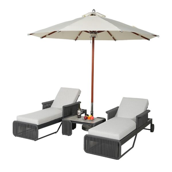 Outdoor Leisure Styles Sun Beach Bed Swimming Pool Loungers - Image 3
