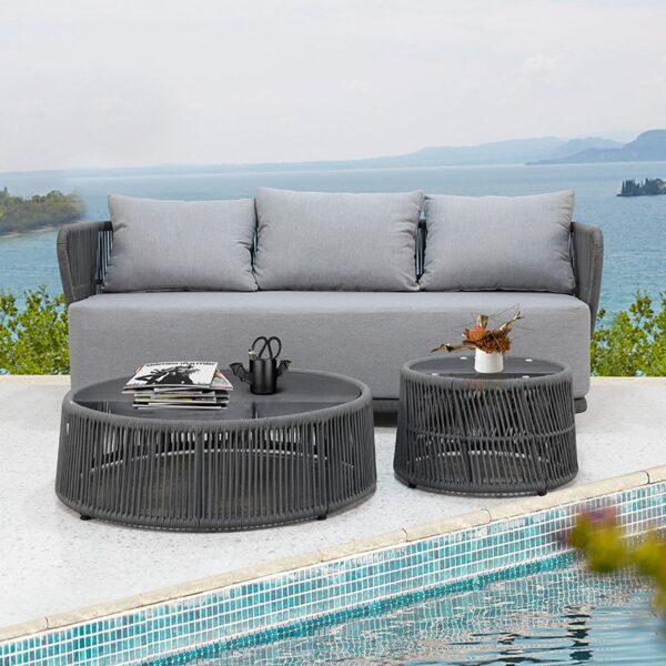 Outdoor Rattan Sofa Set Furniture for Hotel - Image 3