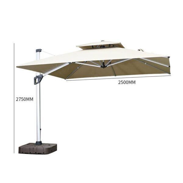 Outdoor Sea Beach Sliver Steel Umbrella - Image 4