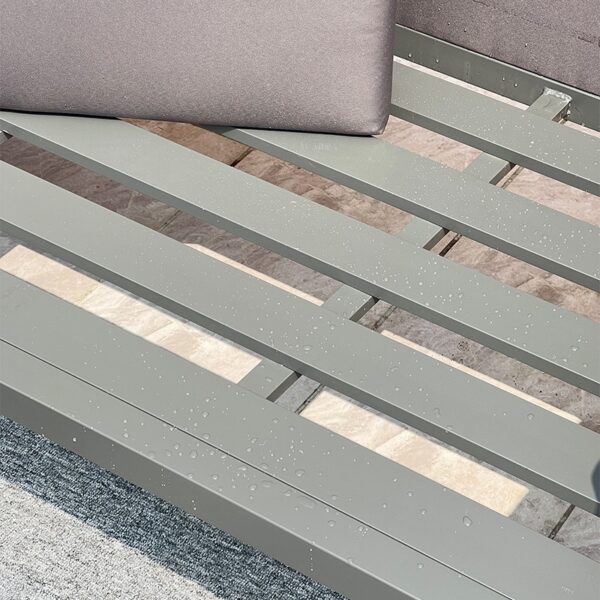 Villa Patio Section Wood Garden Sofa - Image 6