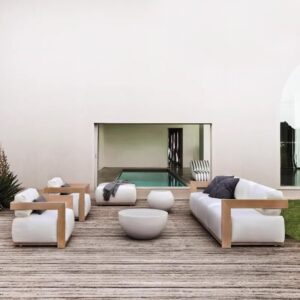 Wood Chairs for Villa - Luxury Teak Garden Sofa