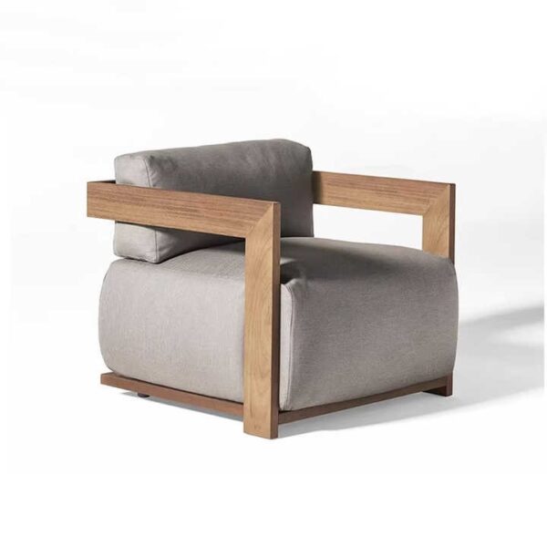 Wood Chairs for Villa - Luxury Teak Garden Sofa - Image 5
